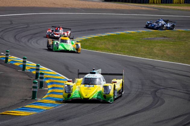 24 HEURES DU MANS 2026 - RACE - SATURDAY 43 SMIECHOWSKI Jakub (pol), DILLMANN Tom (fra), YELLOLY Nicholas (gbr), Inter Europol Competition, Oreca 07 Gibson 43, LMP2, action during the 24 Hours of Le Mans 2026, 3rd round of the 2026 FIA World Endurance Championship, on June 13, 2026 on the Circuit des 24 Heures du Mans in Le Mans, France - Le MansFrance  Copyright: xJULIENxDELFOSSEx