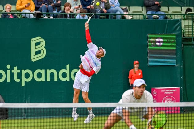 Neil Oberleitner Austria beats on TERRA WORTMANN Open 2026, Tennis, ATP 500, Tournament, Qualification, 13 06 2026, TERRA WORTMANN Open 2026, Tennis, ATP 500, Tournament, Qualification, 13 06 2026 Halle Copyright: xEibner-Pressefoto RobertxGertzenx EP_RGN