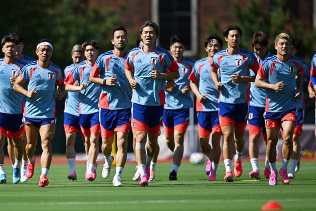 Japan team group, Mannschaftsbild, Totale (JPN), JUNE 13, 2026 - Football Soccer : Japan national team, Nationalteam training session during the FIFA World Cup, WM, Weltmeisterschaft, Fussball 2026 in Dallas, Texas, USA.  aflo_334296046 KenjiroxMatsuox
