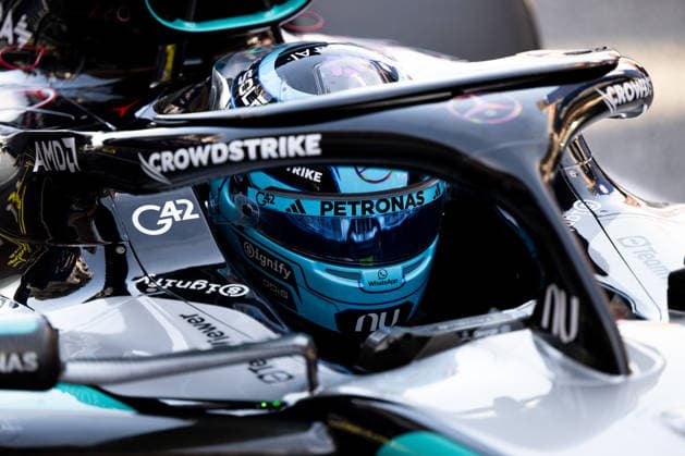 ESP, MSC Cruises Grand Prix of Barcelona Catalunya, Qualifying Day, Formula 1 World Championship season 2026 13 06 2026, Circuit de Barcelona Catalunya, Barcelona, ESP, MSC Cruises Grand Prix of Barcelona Catalunya, Qualifying Day, Formula 1 World Championship season 2026, George Russell Mercedes AMG Petronas F1 Team, Great Britain, 63 in the F1 W17 nordphotoxGmbHx xMemmler nph00005