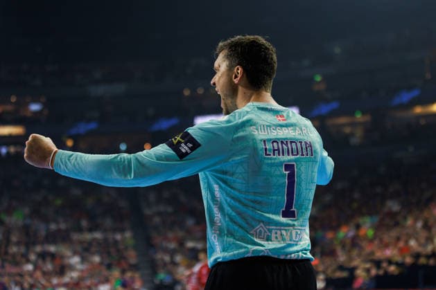 Niklas LANDIN Aalborg Handbold, 01 jubilation, joy, passion, success, emotion, enthusiasm, positive emotions GER, Aalborg Handbold vs FC Barcelona, handball, TruckScout24 EHF FINAL4 2026, semi-final, 2025 2026 season, 13 06 2026, GER, Aalborg Handbold vs FC Barcelona, handball, TruckScout24 EHF FINAL4 2026, semi-final, 2025 2026 season, 13 06 2026, Cologne Copyright: xEibnerxPressefoto OliverxSchmidtx EP_OST