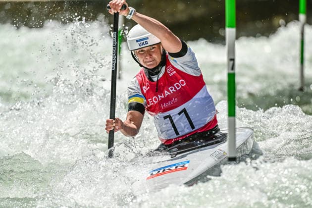 ICF Canoe Slalom World Cup 13 06 2026, Ice Canal, Augsburg Viktoriia Us UKR , Augsburg, 13 06 2026 Canoe World Cup, Slalom K1, Augsburg, Ice Canal Copyright: xBEAUTIFULxSPORTS Märklx