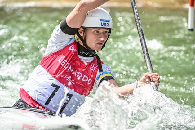 ICF Canoe Slalom World Cup 13 06 2026, Ice Canal, Augsburg Viktoriia Us UKR , Augsburg, 13 06 2026 Canoe World Cup, Slalom K1, Augsburg, Ice Canal Copyright: xBEAUTIFULxSPORTS Märklx