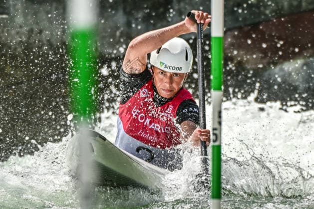 ICF Canoe Slalom World Cup 13 06 2026, Eis Kanal, Augsburg Ana Satila BRA , Augsburg, 13 06 2026 Canoe World Cup, Slalom K1, Augsburg, Eis Kanal Copyright: xBEAUTIFULxSPORTS Märklx