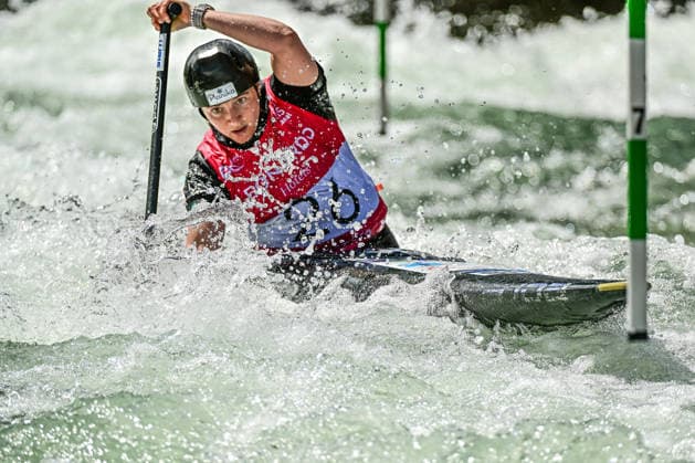 ICF Canoe Slalom World Cup 13 06 2026, Eis Kanal, Augsburg Alja Kozorog SLO , Augsburg, 13 06 2026 Canoe World Cup, Slalom K1, Augsburg, Eis Kanal Copyright: xBEAUTIFULxSPORTS Märklx