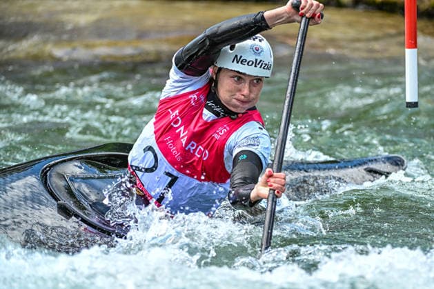 ICF Canoe Slalom World Cup 13 06 2026, Eis Kanal, Augsburg Sona Stanovska SVK , Augsburg, 13 06 2026 Canoe World Cup, Slalom K1, Augsburg, Eis Kanal Copyright: xBEAUTIFULxSPORTS Märklx