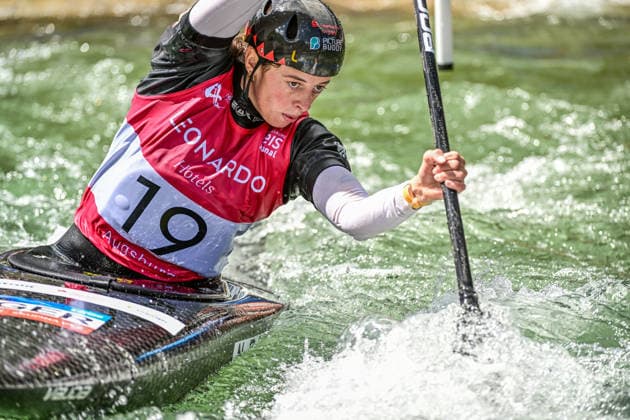 ICF Canoe Slalom World Cup 13 06 2026, Eis Kanal, Augsburg Nele Bayn GER , Augsburg, 13 06 2026 Canoe World Cup, Slalom K1, Augsburg, Eis Kanal Copyright: xBEAUTIFULxSPORTS Märklx