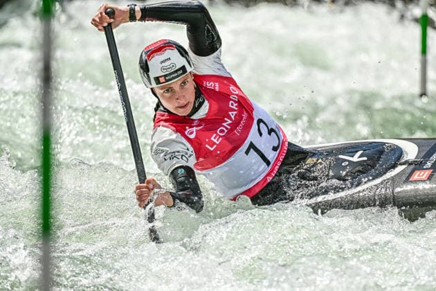ICF Canoe Slalom World Cup 13 06 2026, Ice Canal, Augsburg Martina Satkova CZE , Augsburg, 13 06 2026 Canoe World Cup, Slalom K1, Augsburg, Ice Canal Copyright: xBEAUTIFULxSPORTS Märklx