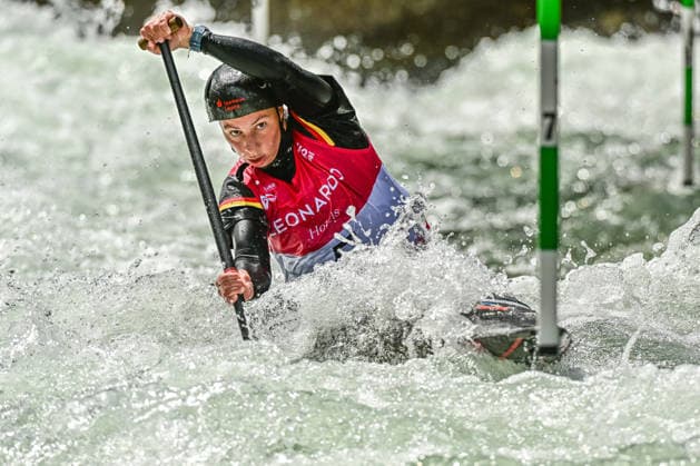 ICF Canoe Slalom World Cup 13 06 2026, Eis Kanal, Augsburg Andrea Herzog GER , Augsburg, 13 06 2026 Canoe World Cup, Slalom K1, Augsburg, Eis Kanal Copyright: xBEAUTIFULxSPORTS Märklx