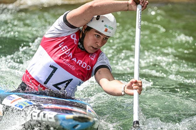 ICF Canoe Slalom World Cup 13 06 2026, Ice Canal, Augsburg Miren Lazkano ESP , Augsburg, 13 06 2026 Canoe World Cup, Slalom K1, Augsburg, Ice Canal Copyright: xBEAUTIFULxSPORTS Märklx