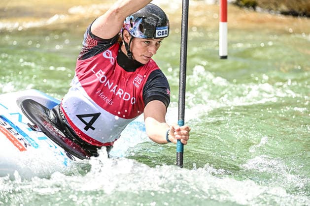 ICF Canoe Slalom World Cup 13 06 2026, Ice Canal, Augsburg Mallory Franklin GBR , Augsburg, 13 06 2026 Canoe World Cup, Slalom K1, Augsburg, Ice Canal Copyright: xBEAUTIFULxSPORTS Märklx