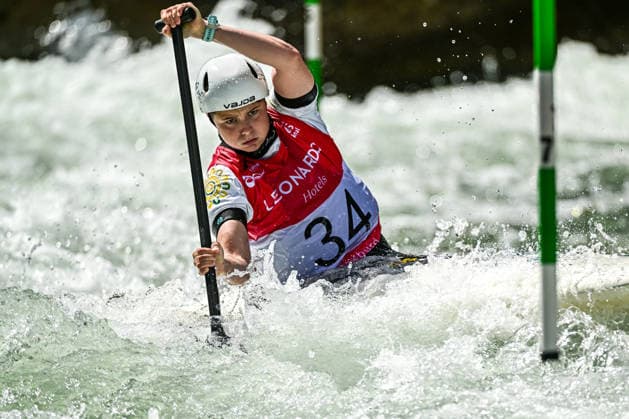 ICF Canoe Slalom World Cup 13 06 2026, Ice Canal, Augsburg Georgia O Callaghan AUS , Augsburg, 13 06 2026 Canoe World Cup, Slalom K1, Augsburg, Ice Canal Copyright: xBEAUTIFULxSPORTS Märklx