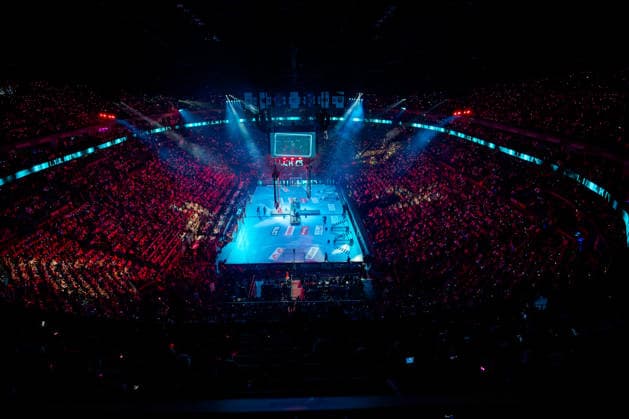 Cologne, 12 05 2026, Handball, Men, EHF Champions League Men 2025 26, Semi-final, Aalborg Handball FC Barcelona Show Act before the 2nd semi-final match