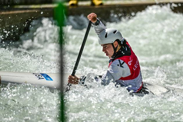 ICF Canoe Slalom World Cup 13 06 2026, Eis Kanal, Augsburg Marcella Altman USA , Women s Canoe ,, Augsburg, 13 06 2026 Canoe World Cup, Slalom K1, Augsburg, Eis Kanal Copyright: xBEAUTIFULxSPORTS Märklx