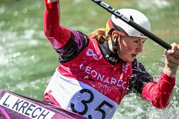 ICF Canoe Slalom World Cup 13 06 2026, Eis Kanal, Augsburg Lucie Krech GER Augsburg, 13 06 2026 Canoe World Cup, Slalom K1, Augsburg, Eis Kanal Copyright: xBEAUTIFULxSPORTS Märklx