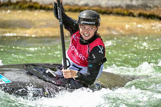 ICF Canoe Slalom World Cup 13 06 2026, Eis Kanal, Augsburg Ellis Miller GBR , Augsburg, 13 06 2026 Canoe World Cup, Slalom K1, Augsburg, Eis Kanal Copyright: xBEAUTIFULxSPORTS Märklx
