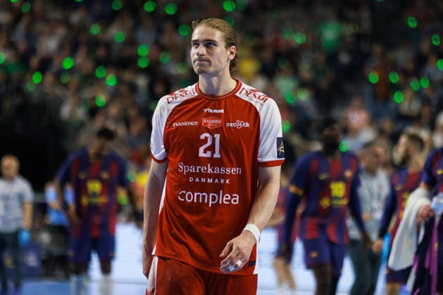 Juri KNORR Aalborg Handbold, 21 is disappointed disappointed, dissatisfied, angry angry, emotions, anger, sadness, negative emotions GER, Aalborg Handbold vs FC Barcelona, Handball, TruckScout24 EHF FINAL4 2026, Semifinal, Season 2025 2026, 13 06 2026, GER, Aalborg Handbold vs FC Barcelona, Handball, TruckScout24 EHF FINAL4 2026, Semifinal, Season 2025 2026, 13 06 2026, Cologne Copyright: xEibnerxPressefoto OliverxSchmidtx EP_OST