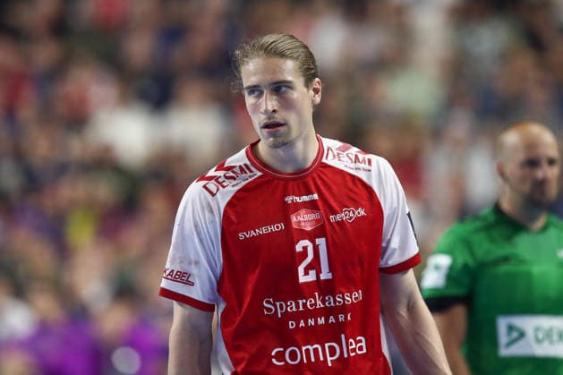 13 06 2025, xtgx, Handball, EHF Champions League semi-final, Aalborg Handbold FC Barcelona v l Juri Knorr Aalborg, 21 Portrait, Portraet, single picture Koeln