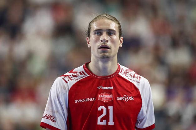 13 06 2025, xtgx, Handball, EHF Champions League semi-final, Aalborg Handbold FC Barcelona v l Juri Knorr Aalborg, 21 Portrait, Portraet, single picture Koeln