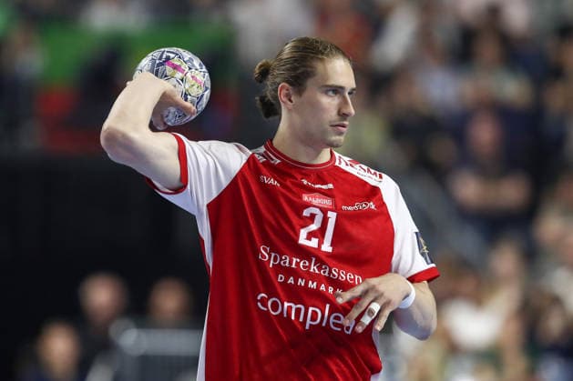 13 06 2025, xtgx, Handball, EHF Champions League semi-final, Aalborg Handbold FC Barcelona v l Juri Knorr Aalborg, 21 Koeln