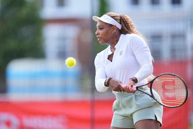HSBC Championships - Day Six Serena Williams of the United States during an early morning practice session on Day 6 of The HSBC Championships 2026 Women s tennis tournament at The Queen s Club in London, England, on June 13, 2026. London Greater London United Kingdom  Copyright: xOwenxHammondx originalFilename:hammond-thehsbcc260613_npIyd.jpg
