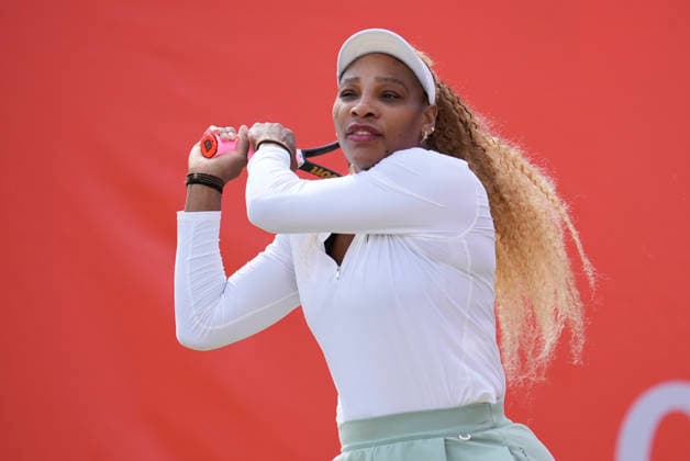 HSBC Championships - Day Six Serena Williams of the United States during an early morning practice session on Day 6 of The HSBC Championships 2026 Women s tennis tournament at The Queen s Club in London, England, on June 13, 2026. London Greater London United Kingdom  Copyright: xOwenxHammondx originalFilename:hammond-thehsbcc260613_npPgz.jpg