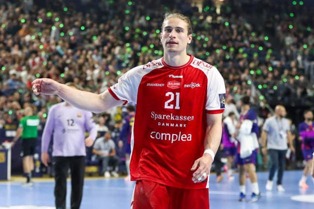 13 06 2026 ,xgox, Handball EHF Champions League semi-final Aalborg Handbold FC Barcelona emspor, v l Juri Knorr Aalborg, 21 disappointed, looks disappointed, looks dejected, disappointed Cologne