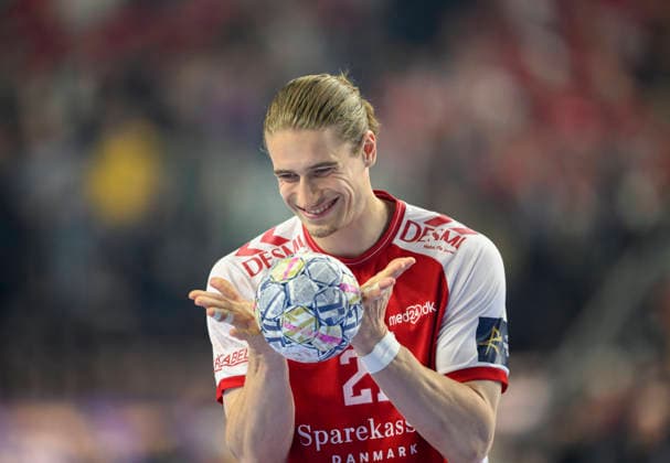 Juri Knorr AH action semi-final Aalborg Handbold AH vs Barca, on 13 06 2026 Men Handball EHF Champions League Final4 2026, from 13 06 14 06 2026 in Cologne Germany Lanxess Arena