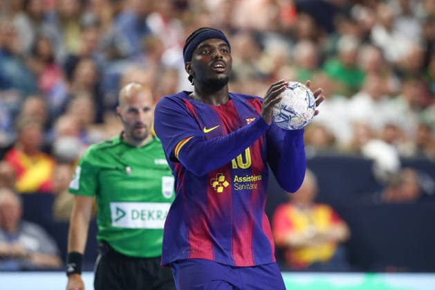 13 06 2025, xtgx, Handball, EHF Champions League semi-final, Aalborg Handbold FC Barcelona v l Dika Mem Barcelona, 10 Koeln