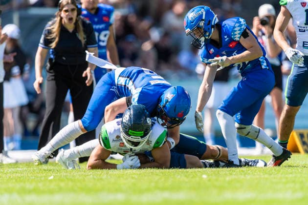Steven Andersen Allgaeu Comets, DB, 5 stops s19 GER, Allgaeu Comets vs Straubing Spiders, American Football, GFL, Season 2026, Week 06, 13 06 2026 GER, Allgaeu Comets vs Straubing Spiders, American Football, GFL, Season 2026, Week 06, 13 06 2026 Kempten Copyright: xEibner-Pressefoto FlorianxWolfx EP_FWF