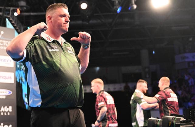 13 06 2026, xhbx, Dart World Cup of Darts 2026, v l Daryl Gurney Northern Ireland DFL DFB REGULATIONS PROHIBIT ANY USE OF PHOTOGRAPHS as IMAGE SEQUENCES and or QUASI VIDEO Frankfurt