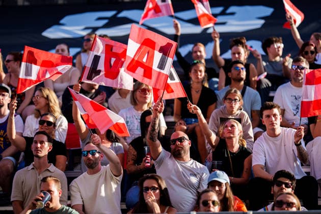 BASKETBALL - FIBA 3x3 World Tour VIENNA,AUSTRIA,13.JUN.26 - BASKETBALL - FIBA 3x3 World Tour. Image shows fans.  GEPAxpictures xEdgarxEisner