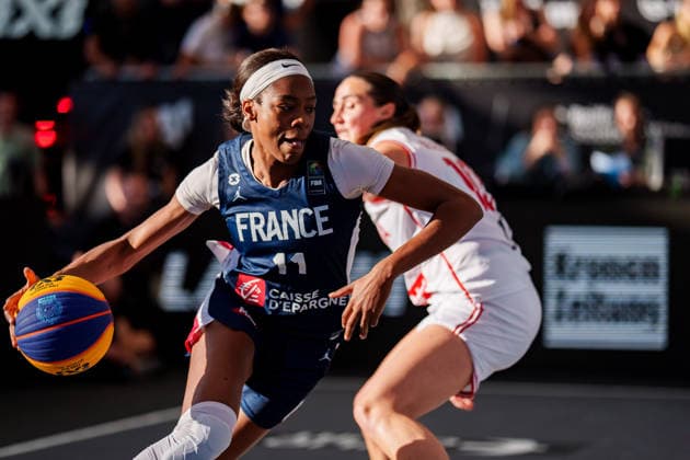 BASKETBALL - FIBA 3x3 World Tour VIENNA,AUSTRIA,13.JUN.26 - BASKETBALL - FIBA 3x3 World Tour. Image shows Myriam Djekoundade (FRA).  GEPAxpictures xEdgarxEisner