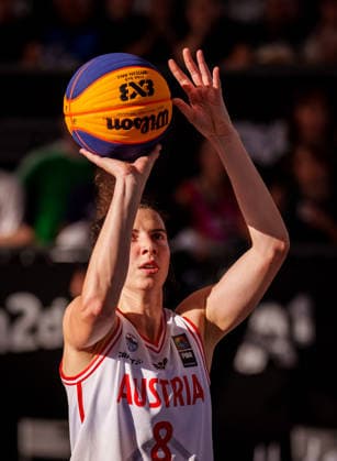 BASKETBALL - FIBA 3x3 World Tour VIENNA,AUSTRIA,13.JUN.26 - BASKETBALL - FIBA 3x3 World Tour. Image shows Anja Fuchs-Robetin (AUT).  GEPAxpictures xEdgarxEisner