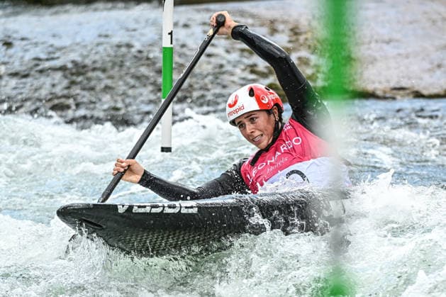 ICF Canoe Slalom World Cup 13 06 2026, Eis Kanal, Augsburg Marko Mirgorodsky SVK ,Men s Canoe Final, Augsburg, 13 06 2026 Canoe World Cup, Slalom K1, Augsburg, Eis Kanal Copyright: xBEAUTIFULxSPORTS Märklx