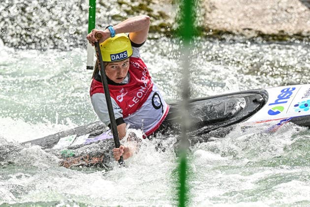 ICF Canoe Slalom World Cup 13 06 2026, Eis Kanal, Augsburg Eva Alina Hocevar SLO ,Women s Canoe Final, Augsburg, 13 06 2026 Canoe World Cup, Slalom K1, Augsburg, Eis Kanal Copyright: xBEAUTIFULxSPORTS Märklx