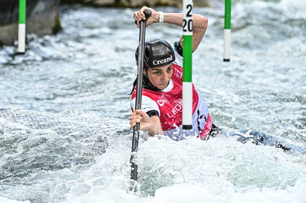 ICF Canoe Slalom World Cup 13 06 2026, Eis Kanal, Augsburg Monica Doria AND ,Women s Canoe Final, Augsburg, 13 06 2026 Canoe World Cup, Slalom K1, Augsburg, Eis Kanal Copyright: xBEAUTIFULxSPORTS Märklx