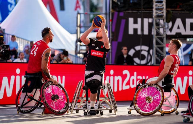 BASKETBALL - FIBA 3x3 World Tour VIENNA,AUSTRIA,13.JUN.26 - BASKETBALL - FIBA 3x3 World Tour. Image shows Hubert Hager (Vienna).  GEPAxpictures xEdgarxEisner