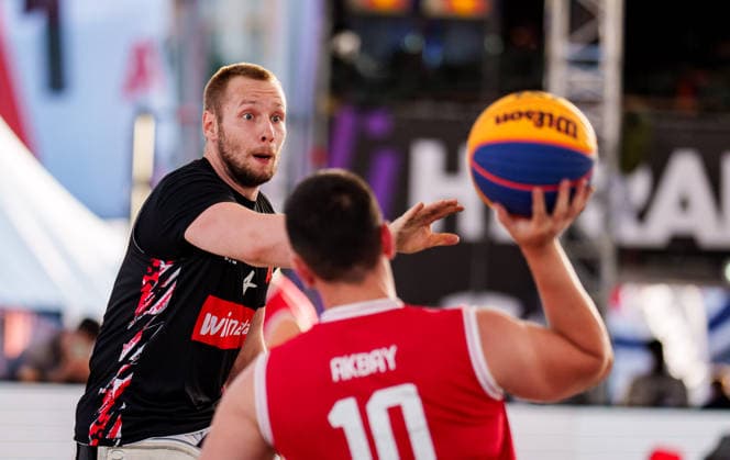 BASKETBALL - FIBA 3x3 World Tour VIENNA,AUSTRIA,13.JUN.26 - BASKETBALL - FIBA 3x3 World Tour. Image shows Hubert Hager (Vienna).  GEPAxpictures xEdgarxEisner