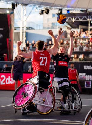 BASKETBALL - FIBA 3x3 World Tour VIENNA,AUSTRIA,13.JUN.26 - BASKETBALL - FIBA 3x3 World Tour. Image shows Hubert Hager (Vienna).  GEPAxpictures xEdgarxEisner