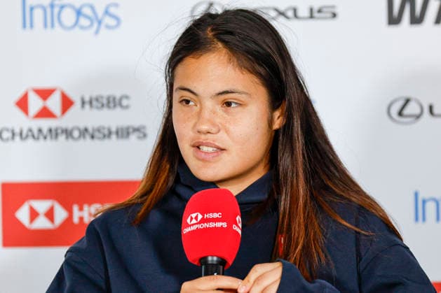 RECORD DATE NOT STATED 13th June 2026; HSBC Championships, Queens Club, West Kensington, London, England; HSBC Championships Tennis, Day Four; Emma Raducanu (GBR) at post match press conference, PK, Pressekonferenz HongboxChen