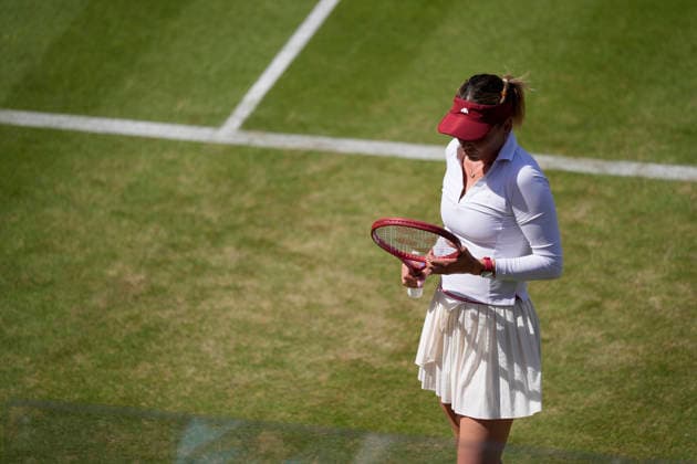 HSBC Championships - Day Six Donna Vekic of Croatia competes during her semi-final match at The HSBC Championships 2026 Women s tennis tournament at The Queen s Club in London, England, on June 13, 2026. London Greater London United Kingdom  Copyright: xOwenxHammondx originalFilename:hammond-thehsbcc260613_npPgE.jpg