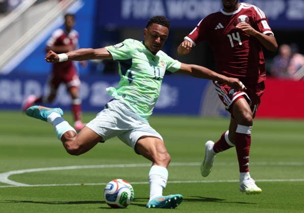 FIFA World Cup, WM, Weltmeisterschaft, Fussball 2026 - Group B - Qatar vs Switzerland Dan Ndoye of Switzerland in action during the FIFA World Cup 2026 group stage match Qatar against Switzerland, in San Francisco, USA, 13 June 2026. SAN FRANCISCO United States  Copyright: xBENJAMINxFANJOYx