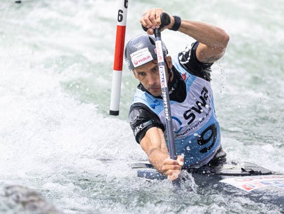 Matej Benus SVK , Single Canoe, C1, Men ICF Canoe Slalom World Cup 2026 Eiskanal Augsburg
