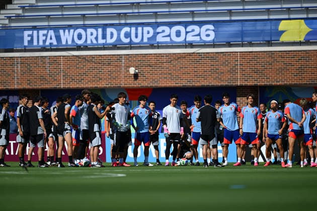Japan team group, Mannschaftsbild, Totale (JPN), JUNE 13, 2026 - Football Soccer : Japan national team, Nationalteam training session during the FIFA World Cup, WM, Weltmeisterschaft, Fussball 2026 in Dallas, Texas, USA.  aflo_334320400 KenjiroxMatsuox