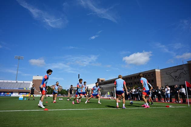 Japan team group, Mannschaftsbild, Totale (JPN), JUNE 13, 2026 - Football Soccer : Japan national team, Nationalteam training session during the FIFA World Cup, WM, Weltmeisterschaft, Fussball 2026 in Dallas, Texas, USA.  aflo_334320419 KenjiroxMatsuox