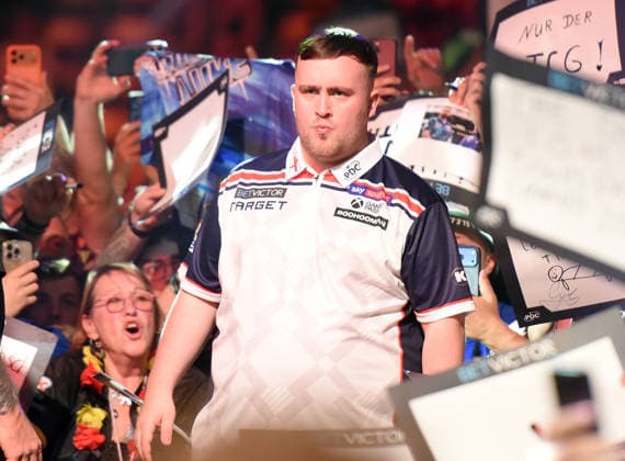 13 06 2026, xhbx, Dart World Cup of Darts 2026, v l Luke Littler England DFL DFB REGULATIONS PROHIBIT ANY USE OF PHOTOGRAPHS as IMAGE SEQUENCES and or QUASI VIDEO Frankfurt