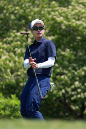 Dow Championship Midland, MI - JUNE 13: Narin An of the Republic of Korea reacts to her putt on the 3rd green during the third round of the Dow Championship at Midland Country Club on June 13, 2026 in Midland, Michigan. Midland Michigan United States  Copyright: xAmyxLemusx originalFilename:lemus-dowchamp260613_npVKR.jpg