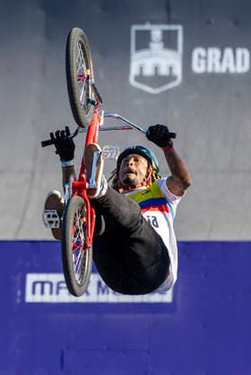 BMX freestyle final at 27th Pannonian Challenge Juan Caicedo of Columbia competes during the BMX freestyle final as spectators watch at the 27th Pannonian Challenge in Osijek, Croatia, on June 13, 2026.  DavorxJavorovic PIXSELL