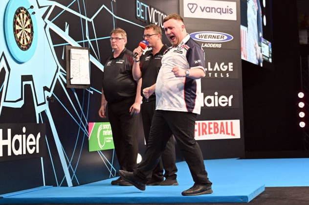 13 06 2026, xhbx, Dart World Cup of Darts 2026, v l Luke Littler England DFL DFB REGULATIONS PROHIBIT ANY USE OF PHOTOGRAPHS as IMAGE SEQUENCES and or QUASI VIDEO Frankfurt